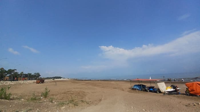 ساحل بابلسر انتهای مسیر چالوس بابلسر